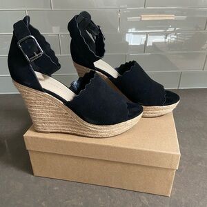 Marc Fisher Espadrille Wedges with Ankle Strap